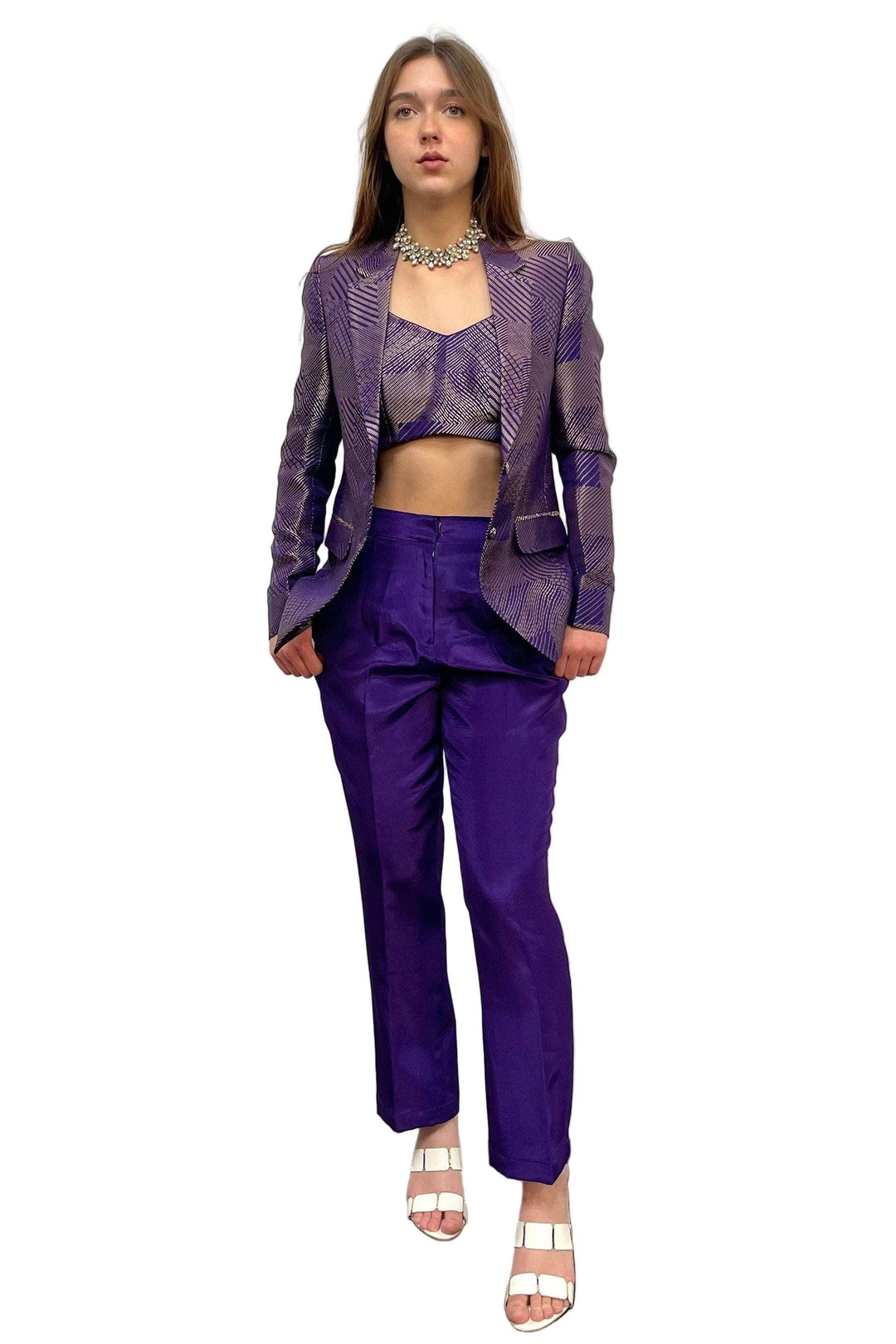 Purple Jacket Fusion Set - myethnicrentals