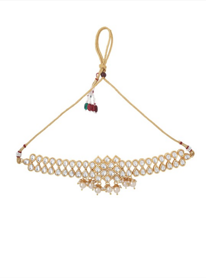 Pearl Elegance Kundan Choker Jewellery Set