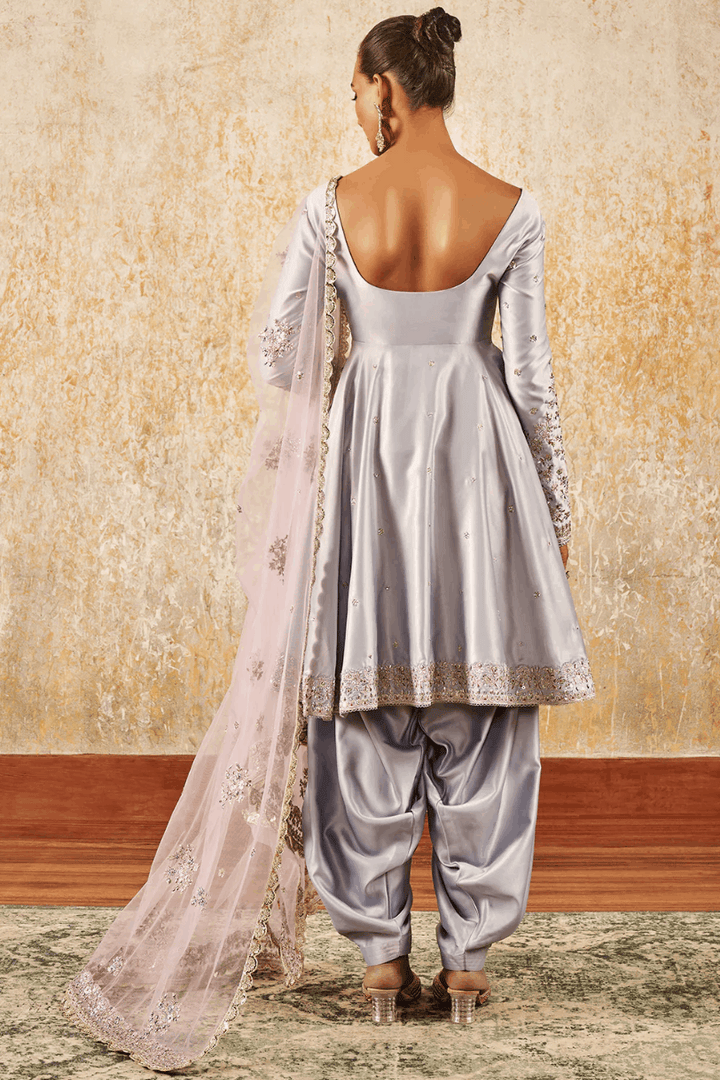 Lavender Grace Embroidered Patiala Suit (Outside Ontario)
