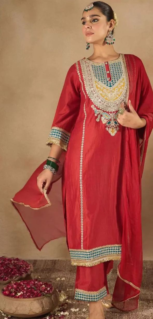 Crimson Jewel Salwar Kameez Set