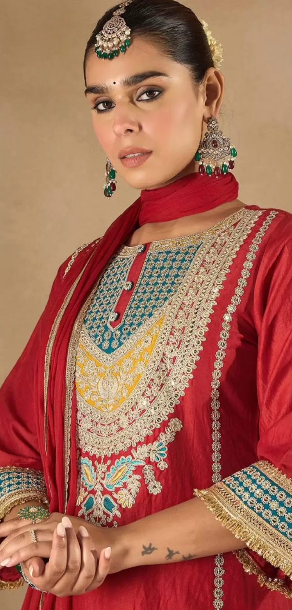 Crimson Jewel Salwar Kameez Set