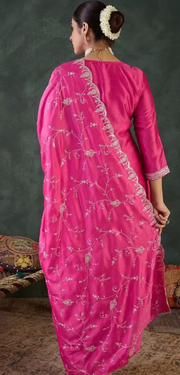 Gulbahar Fuchsia Salwar Kameez Set