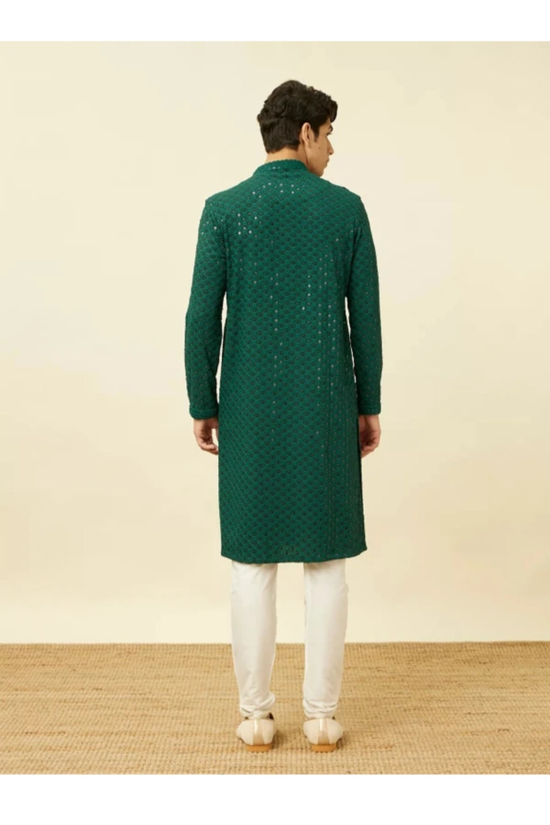 Emerald Mirror Embroidered Kurta (Outside Ontario)