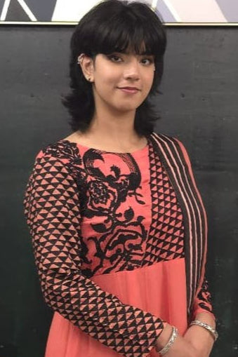 Peachy Pink Georgette Salwar Kameez