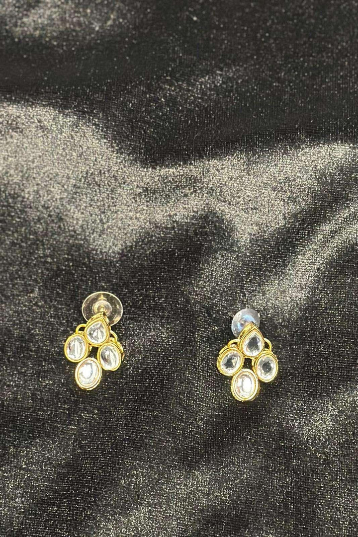 White Crystal-hanging pearl Jewellery Set (Outside Ontario) - myethnicrentals