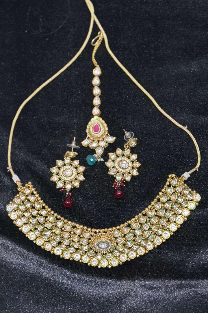 Princess Kundan Studded Jewellery (Outside Ontario) - myethnicrentals