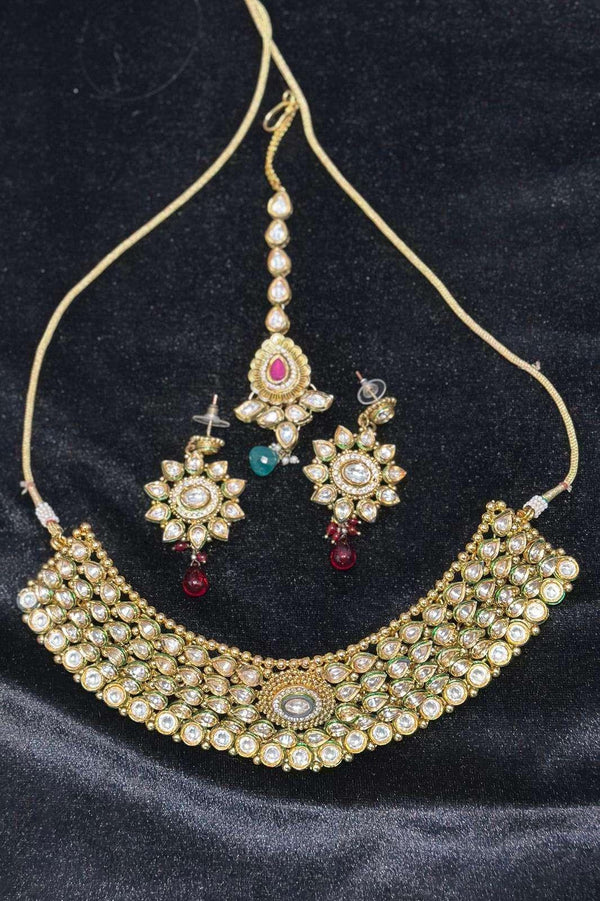 Princess Kundan Studded Jewellery (Outside Ontario) - myethnicrentals