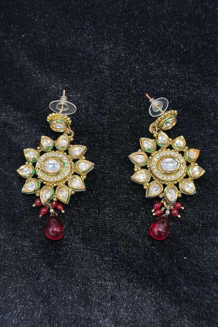 Princess Kundan Studded Jewellery (Outside Ontario) - myethnicrentals