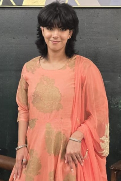 Soft Pink Anarkali Salwar Kameez