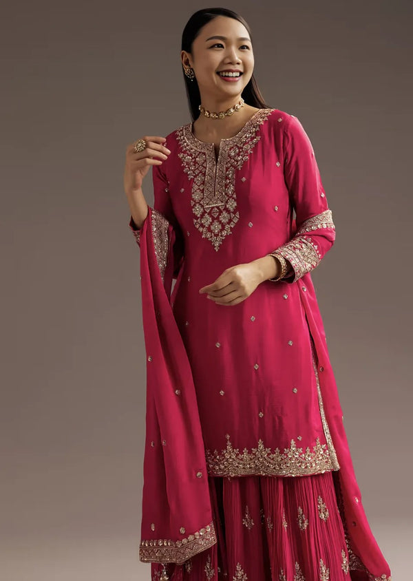 Blush Sequin Salwar Kameez Set