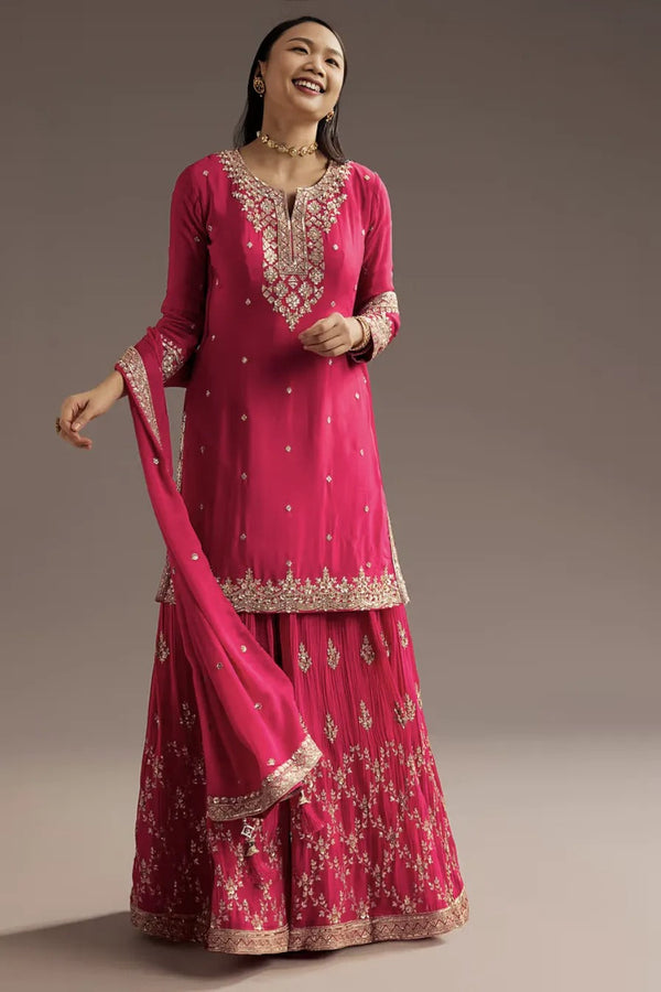 Blush Sequin Salwar Kameez Set