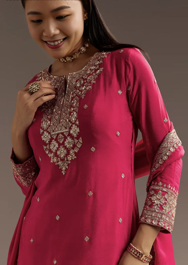 Blush Sequin Salwar Kameez Set