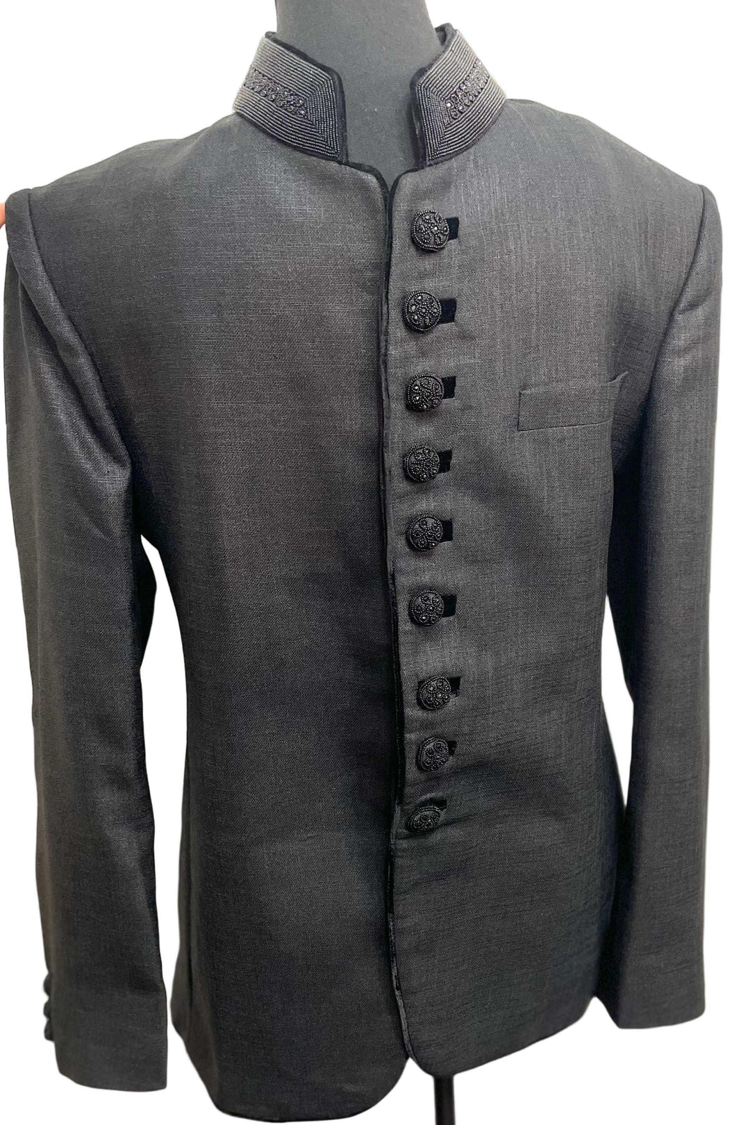 Black Indo Western Set (Jodhburi) - myethnicrentals