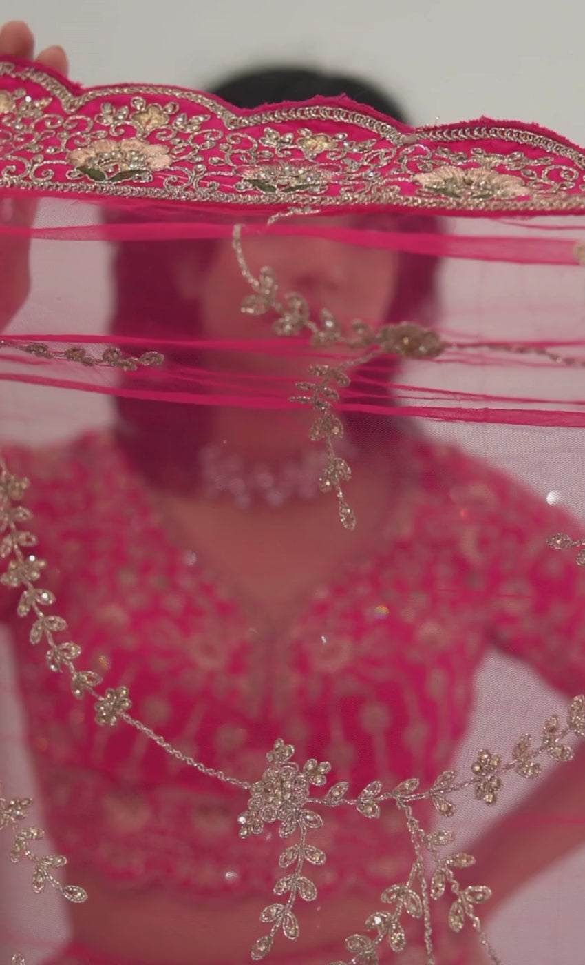 Regal Fuchsia Peacock Lehenga