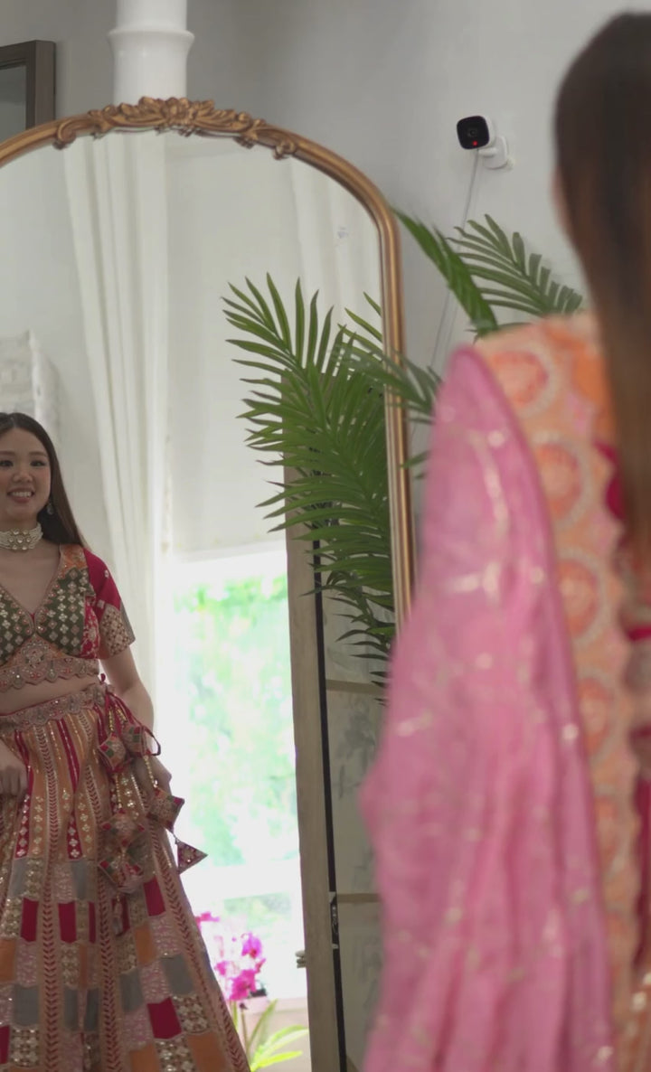 Patchwork Mosaic Lehenga Set