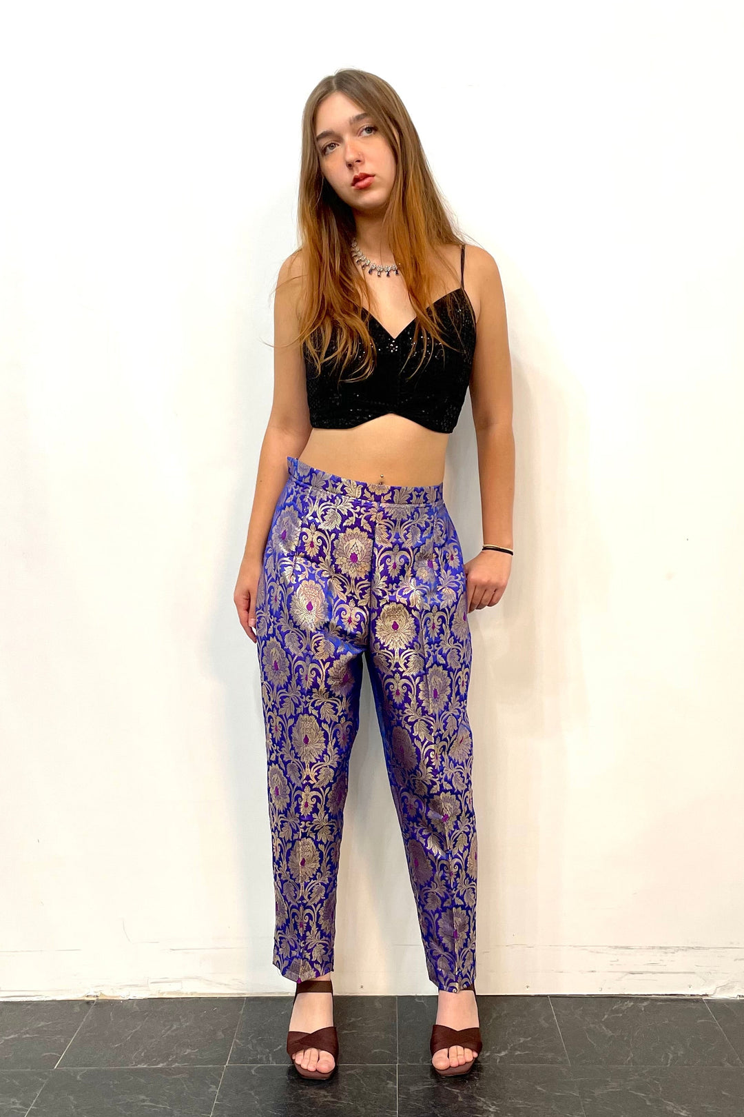 Purple Suit Pant
