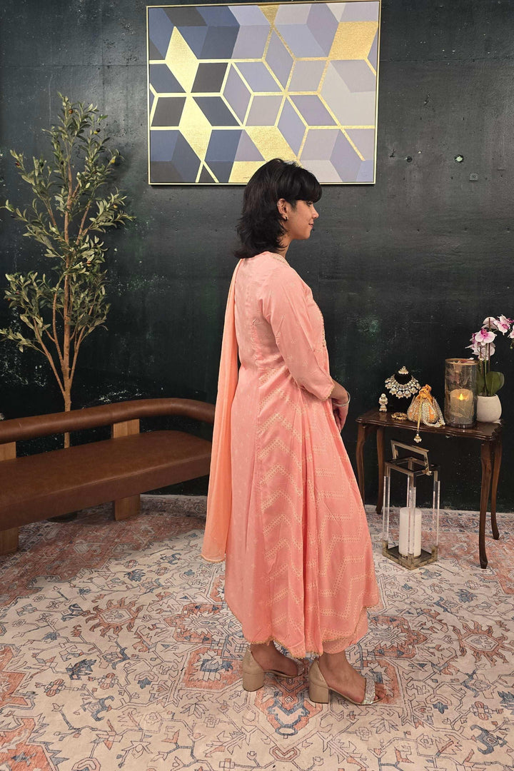 A-Line soft pink (Linen) Salwar Kameez (Outside Ontario) - myethnicrentals