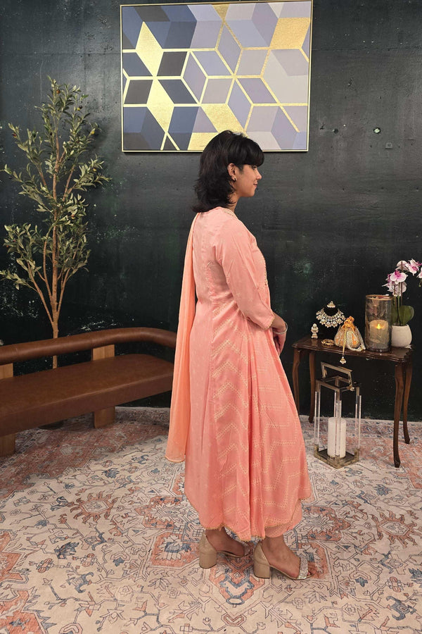 A-Line soft pink (Linen) Salwar Kameez (Outside Ontario) - myethnicrentals