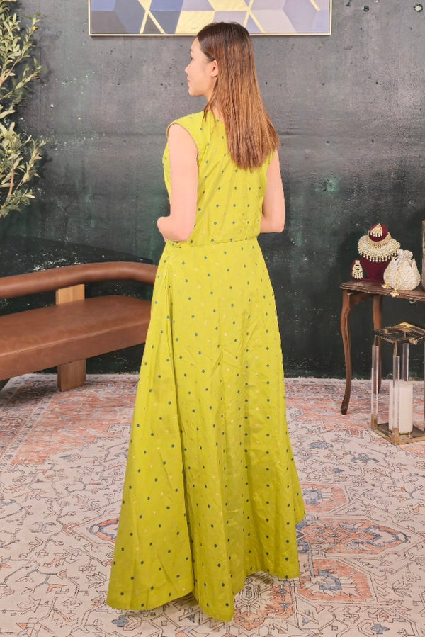 Lime green Salwar Kameez