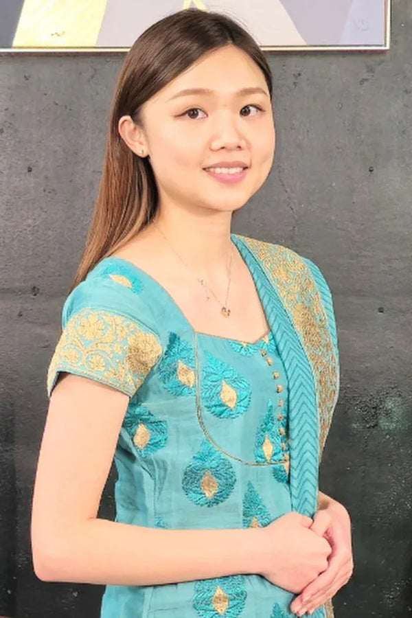 Sea Green Embroidered Salwar Kameez - myethnicrentals