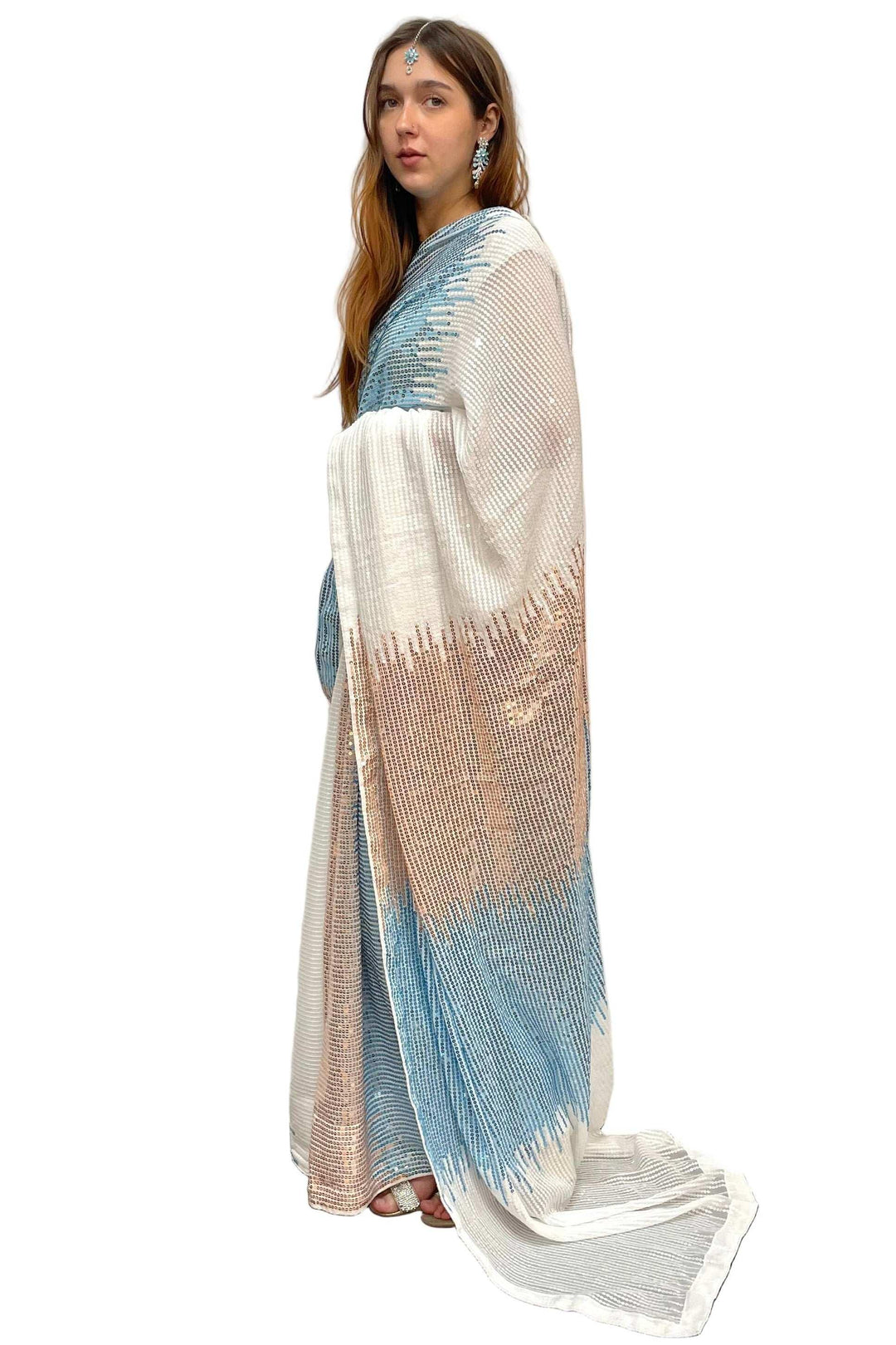 Blue and Pink Sequin - myethnicrentals